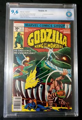 Marvel GODZILLA No. 3 (1977) Champions Appearance! CBCS 9.6 NM+-image