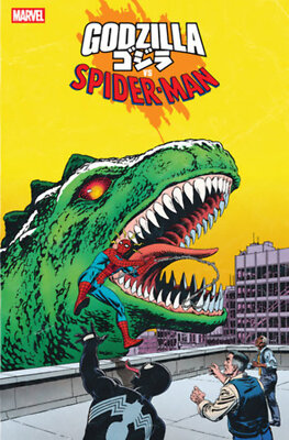 Godzilla vs Spider-Man #1 King of the Monsters Homage-image