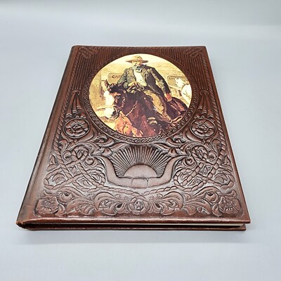 Time Life The Gunfighters Old West Book Leather Bound 1978 Vintage-image