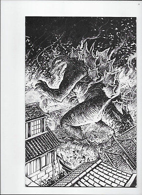 Godzilla Here There be Dragons II #1 1:10 Gavin Smith Virgin Variant IDW 2024-image