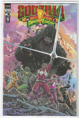 GODZILLA VS MIGHTY MORPHIN POWER RANGERS II #5 1:10 STOKOE VARIANT IDW 2024-image