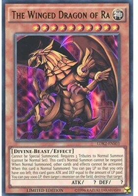 The Winged Dragon of Ra - LDK2-ENS03 - Ultra Rare Limited Edition NM 4X7-image