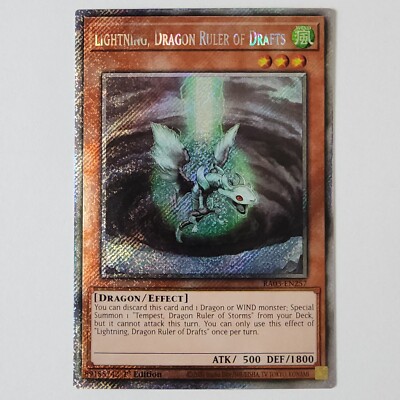 Lightning, Dragon Ruler of Drafts - RA03-EN257 - NM - Platinum Secret Rare-image