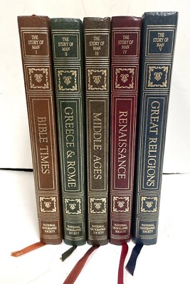 The Story of Man Volumes I-V (1-5) National Geographic Society 1977-image