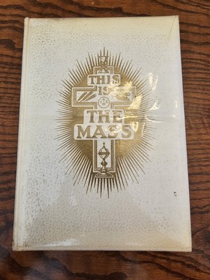 This Is The Mass 1958 Leather Bound Catholic Religion Book-image