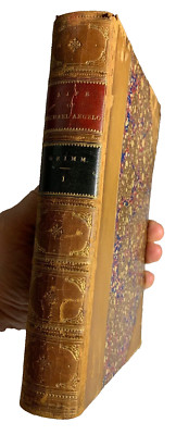 Antique Life Michael Angelo GRIMM Victorian Book Embossed Leather Little Brown-image