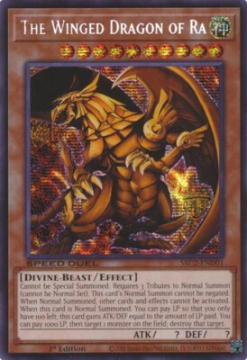 THE WINGED DRAGON OF RA SECRET RARE SBC2-END01 LIGHT PLAY YUGIOH-image