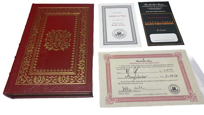 EASTON PRESS / Bobby Jindal SIGNED AMERICAN WILL /  FIRST EDITION #432/600 w/COA-image