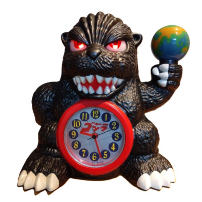 Godzilla Alarm Clock Collaboration Limited TOHO Used Rare Japan-image