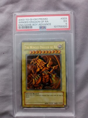 PSA 5 2003 WINGED DRAGON OF RA YU-GI-OH GAMEBOY ADVANCE PROMO CARD AMAZING DEAL!-image