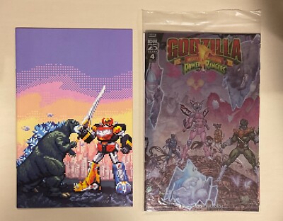 Godzilla vs Mighty Morphin Power Rangers II # 1, 4, Marvel Godzilla # 5, # 18-image