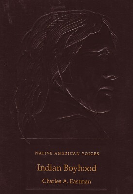1993 Hardcover Leather-Bound Book:  Native American Voices, Indian Boyhood. MINT-image