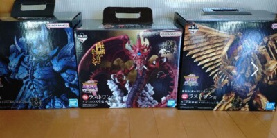 lot of 3 BANDAI Ichiban kuji Yu-Gi-Oh Series Vol.4 Obelisk the Tormentor Figure -image