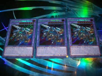 3x Rindbrumm the Striking Dragon 1st Edition Secret Rare RA02-EN025 Yu-Gi-Oh!-image