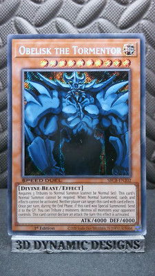 | Yugioh Obelisk the Tormentor SBCB-EN202 1st Edition Secret Rare VLP 🔥 |-image