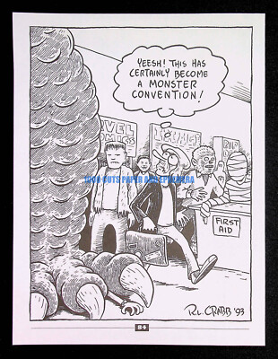 Godzilla R.L. Crabb Comic 1993 Trade Print Magazine Ad Poster ADVERT-image