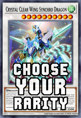 Crystal Clear Wing Synchro Dragon - RA04-EN059 - Near Mint - Choose Your Rarity!-image