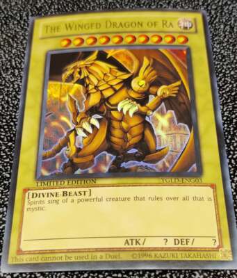 1x Yu-Gi-Oh! The Winged Dragon Of Ra - YGLD-ENG03 - Ultra Rare - Limited Ed - NM-image