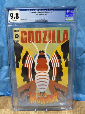Godzilla: BEST OF MOTHRA NN Cgc 9.8 1ST PRINT 1st APPEARANCE IDW Comic 2022-image