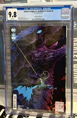 Justice League vs Godzilla vs Kong #6 CGC 9.8 1:25 Johnson Batman Variant Cover-image
