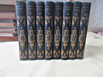 8 Vols.Complete, WORKS of ROBERT BURNS,His Life, 1834, Allan CUNNINGHAM, 1st ED.-image