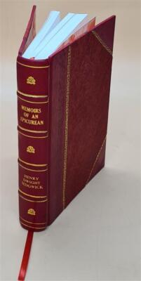 Memoirs Of An Epicurean, By Henry Dwight Sedgwick ... 1942 [Leather Bound]-image