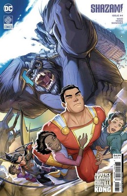 Shazam #4 Pete Woods Connecting Justice League vs Godzilla vs Kong Variant-image