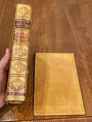 Memoirs Life & Times Sir Christopher Hatton Harris Nicolas 1867 Richard Bentley-image