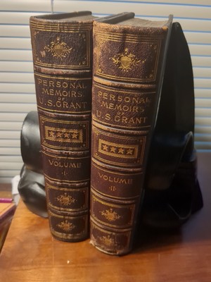 Personal Memoirs of U.S. Grant--2 Vols., Half Leather, First Edition-image