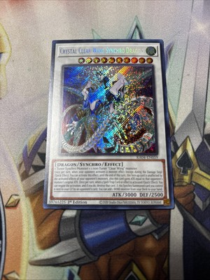 Yugioh! NM Crystal Clear Wing Synchro Dragon (Secret Rare) RA04-EN059-image
