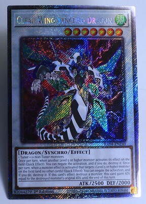 Clear Wing Synchro Dragon RA04-EN249 (PSR) Platinum Secret Rare NM+ 1st-image