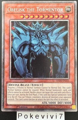 YU-GI-OH! Card OBELISK THE TORMENTOR RA04-EN116 PSR NEW-image