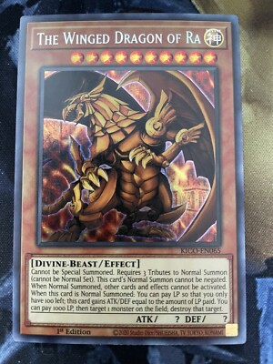 The Winged Dragon of Ra KICO-EN065 Ultra Pharaoh's Rare 1st Edition Near Mint-image