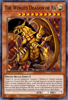 The Winged Dragon Of Ra RA03-EN137 Platinum Secret Rare 1st Edition-image