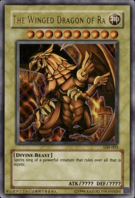 Winged Dragon of Ra Yugioh gameboy Promo GBI-003 LP-image