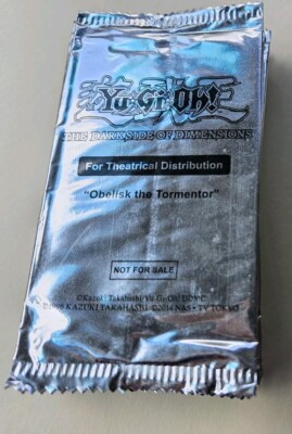 1 Yugioh Obelisk the Tormentor MVPC-EN001 Movie Pack Gold Secret Rare New Sealed-image