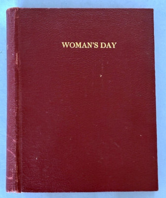 1961 Woman's Day Index Magazine Leather Bound Book Entire Year 12 Issues-image