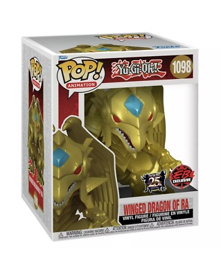 Funko POP! Super: Yu-Gi-Oh! Winged Dragon of Ra Metallic 6 inch Figure Preorder-image