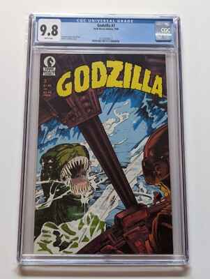 Godzilla #3 CGC 9.8 1988 White Pages Dark Horse Comics 1988 R-image