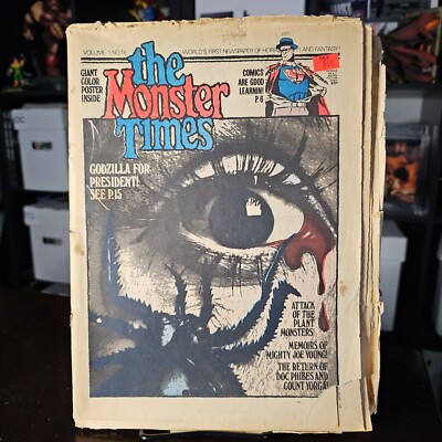 The Monster Times 1970s Superman Comics - Godzilla Poster - Tarantula -image