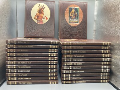 Vintage Lot of 24 The Old West Time Life Books Collection Book Set 1970s Ed  VG-image