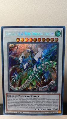 Crystal Clear Wing Synchro Dragon 1st Edition [NM] - Yu-Gi-Oh! RA04 [Secret Rare-image