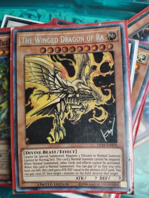2010 Yu-Gi-Oh! Limited Ultra Edition Winged Dragon Ra Shonen Jump #EN045 PSA 8-image