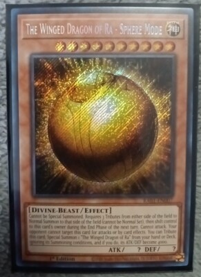 3x The Winged Dragon of Ra - Sphere Mode 1st Edition Secret Rare RA01-EN007-image