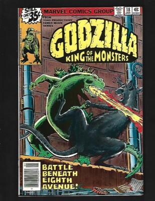 Godzilla #18 VF+ Trimpe SHIELD Dum-Dum Dugan Gabe Jones Jimmy Woo New York City-image