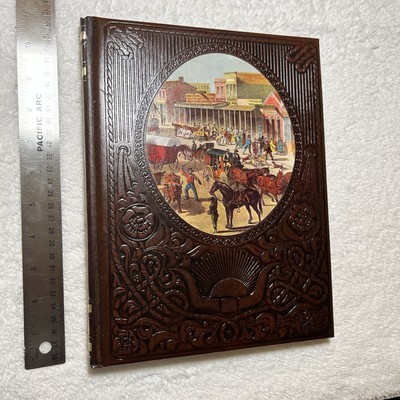 THE TOWNSMEN Time Life Books THE OLD WEST Vintage Leather Hardcover 1975-image