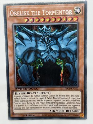 Obelisk the Tormentor - SBCB-EN202 - Secret Rare 1st Edition Near Mint Y3X-image
