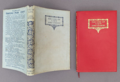 ANTIQUE 1911 Leather Limp Bound LORD AVEBURY The Use of Life Book MACMILLAN Old-image