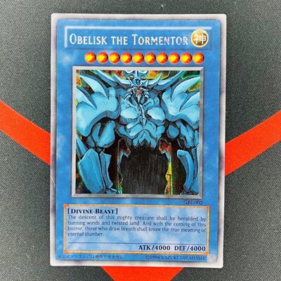Yu-Gi-Oh! Obelisk The Tormentor GBI-002 Secret Rare English God Cards LP EX-image