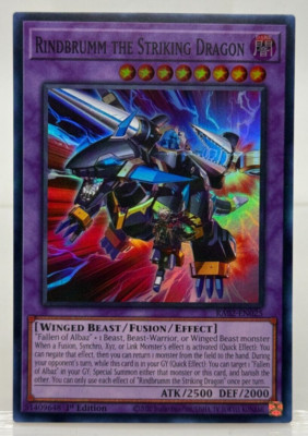 Yu-Gi-Oh! TCG Rindbrumm the Striking Dragon RA02-EN025 Super Rare NM/M-image